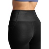 image:imageGaiam Womens Rib Mix HighRise 78 Legging Slim Fit 25 Inseam Stretch Midweight Performance MaterialBlack Tap Shoe
