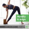 image:imageGaiam Yoga Block  Supportive LatexFree Eva Foam  Soft NonSlip Surface with Beveled Edges for Yoga Pilates MeditationCork