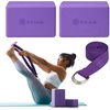 image:imageGaiam Yoga Block  Supportive LatexFree Eva Foam  Soft NonSlip Surface with Beveled Edges for Yoga Pilates MeditationDeep Pueple