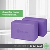 image:imageGaiam Yoga Block  Supportive LatexFree Eva Foam  Soft NonSlip Surface with Beveled Edges for Yoga Pilates MeditationDeep Purple