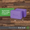 image:imageGaiam Yoga Block  Supportive LatexFree Eva Foam  Soft NonSlip Surface with Beveled Edges for Yoga Pilates MeditationDeep Purple