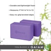 image:imageGaiam Yoga Block  Supportive LatexFree Eva Foam  Soft NonSlip Surface with Beveled Edges for Yoga Pilates MeditationDeep Purple