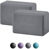 image:imageGaiam Yoga Block  Supportive LatexFree Eva Foam  Soft NonSlip Surface with Beveled Edges for Yoga Pilates MeditationGrey