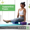 image:imageGaiam Yoga Block  Supportive LatexFree Eva Foam  Soft NonSlip Surface with Beveled Edges for Yoga Pilates MeditationGrey