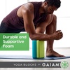 image:imageGaiam Yoga Block  Supportive LatexFree Eva Foam  Soft NonSlip Surface with Beveled Edges for Yoga Pilates MeditationTriColor Skyline
