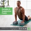 image:imageGaiam Yoga Block  Supportive LatexFree Eva Foam  Soft NonSlip Surface with Beveled Edges for Yoga Pilates MeditationVivid Blue