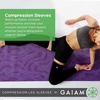 image:imageGaiam Yoga Compression Sleeves  Pair of Sleeves for Pilates Training General Fitness  ComfortFit Support for Muscles  Sold as Pairs in 18 Arm and 22 Leg Sleeve Options One Size Fits MostLeg Sleeves Set of 2