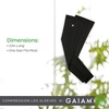 image:imageGaiam Yoga Compression Sleeves  Pair of Sleeves for Pilates Training General Fitness  ComfortFit Support for Muscles  Sold as Pairs in 18 Arm and 22 Leg Sleeve Options One Size Fits MostLeg Sleeves Set of 2