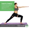 image:imageGaiam Yoga Compression Sleeves  Pair of Sleeves for Pilates Training General Fitness  ComfortFit Support for Muscles  Sold as Pairs in 18 Arm and 22 Leg Sleeve Options One Size Fits MostLeg Sleeves Set of 2