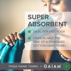 image:imageGaiam Yoga Hand Towel 30 W x 20 L Quick Dry amp Lightweight Sports Towel Soft Microfiber Fabric Designed for Hot Yoga Pilates Sports Workout amp MoreBlue Shadow