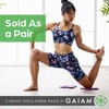 image:imageGaiam Yoga Knee Pads Set of 2 Cushion for Knees amp Elbows  Extra Cushioning  NonSlip Back  Knees Elbows amp Wrists  Yoga Pilates amp Kneeling  TravelFriendlyBlack