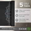 image:imageGaiam Yoga Mat  Premium 5mm Print Thick Non Slip Exercise amp Fitness Mat for All Types of Yoga Pilates amp Floor Workouts 68 x 24 x 5mm  Printed Design  Sticky NonSlip Surface  5mm Cushioning  Yoga Pilates amp Floor Workouts  68x24Black Marrakesh