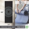 image:imageGaiam Yoga Mat  Premium 5mm Print Thick Non Slip Exercise amp Fitness Mat for All Types of Yoga Pilates amp Floor Workouts 68 x 24 x 5mm  Printed Design  Sticky NonSlip Surface  5mm Cushioning  Yoga Pilates amp Floor Workouts  68x24Black Marrakesh