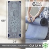 image:imageGaiam Yoga Mat  Premium 6mm Print Reversible Extra Thick Non Slip Exercise amp Fitness Mat for All Types of Yoga Pilates amp Floor Workouts 68 x 24 x 6mm ThickEthereal Beauty