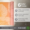 image:imageGaiam Yoga Mat  Premium 6mm Print Reversible Extra Thick Non Slip Exercise amp Fitness Mat for All Types of Yoga Pilates amp Floor Workouts 68 x 24 x 6mm ThickDahlia Grains