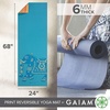 image:imageGaiam Yoga Mat  Premium 6mm Print Reversible Extra Thick Non Slip Exercise amp Fitness Mat for All Types of Yoga Pilates amp Floor Workouts 68 x 24 x 6mm ThickElephant