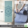 image:imageGaiam Yoga Mat  Premium 6mm Print Reversible Extra Thick Non Slip Exercise amp Fitness Mat for All Types of Yoga Pilates amp Floor Workouts 68 x 24 x 6mm ThickMandala Trance