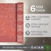 image:imageGaiam Yoga Mat  Premium 6mm Print Reversible Extra Thick Non Slip Exercise amp Fitness Mat for All Types of Yoga Pilates amp Floor Workouts 68 x 24 x 6mm ThickChanging Petals