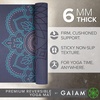 image:imageGaiam Yoga Mat  Premium 6mm Print Reversible Extra Thick Non Slip Exercise amp Fitness Mat for All Types of Yoga Pilates amp Floor Workouts 68 x 24 x 6mm ThickPurple Illusion