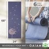image:imageGaiam Yoga Mat  Premium 6mm Print Reversible Extra Thick Non Slip Exercise amp Fitness Mat for All Types of Yoga Pilates amp Floor Workouts 68 x 24 x 6mm ThickDandelion Fossil