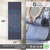 image:imageGaiam Yoga Mat  Premium 6mm Print Reversible Extra Thick Non Slip Exercise amp Fitness Mat for All Types of Yoga Pilates amp Floor Workouts 68 x 24 x 6mm ThickPurple Illusion