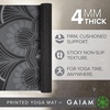 image:imageGaiam Yoga Mat Classic Print 4mm NonSlip Mat  Lightweight 4mm print yoga mat with nonslip grip Ideal for yoga Pilates amp floor workouts at home or studioMystic Ink