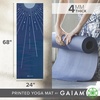 image:imageGaiam Yoga Mat Classic Print 4mm NonSlip Mat  Lightweight 4mm print yoga mat with nonslip grip Ideal for yoga Pilates amp floor workouts at home or studioMoonlit Tide