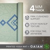 image:imageGaiam Yoga Mat Classic Print 4mm NonSlip Mat  Lightweight 4mm print yoga mat with nonslip grip Ideal for yoga Pilates amp floor workouts at home or studioFijian Dream