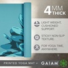 image:imageGaiam Yoga Mat Classic Print 4mm NonSlip Mat  Lightweight 4mm print yoga mat with nonslip grip Ideal for yoga Pilates amp floor workouts at home or studioVibrant Flourish