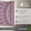 image:imageGaiam Yoga Mat Classic Print 4mm NonSlip Mat  Lightweight 4mm print yoga mat with nonslip grip Ideal for yoga Pilates amp floor workouts at home or studioHere  Now Dusty Rose