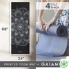 image:imageGaiam Yoga Mat Classic Print 4mm NonSlip Mat  Lightweight 4mm print yoga mat with nonslip grip Ideal for yoga Pilates amp floor workouts at home or studioMystic Ink