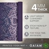image:imageGaiam Yoga Mat Classic Print 4mm NonSlip Mat  Lightweight 4mm print yoga mat with nonslip grip Ideal for yoga Pilates amp floor workouts at home or studioPurple Lattice