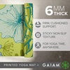 image:imageGaiam Yoga Mat Premium Print Reversible Extra Thick Non Slip Exercise amp Fitness Mat for All Types of Yoga Pilates amp Floor Workouts Floral Fern 6mm