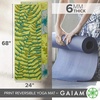 image:imageGaiam Yoga Mat Premium Print Reversible Extra Thick Non Slip Exercise amp Fitness Mat for All Types of Yoga Pilates amp Floor Workouts Floral Fern 6mm