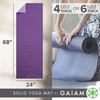 image:imageGaiam Yoga Mat Solid Color NonSlip 6mm  DualColor Reversible  Sticky NonSlip Surface  68L x 24W  Yoga Pilates amp Floor WorkoutsPlumJam