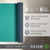 image:imageGaiam Yoga Mat Solid Color NonSlip 6mm  DualColor Reversible  Sticky NonSlip Surface  68L x 24W  Yoga Pilates amp Floor WorkoutsVibrant Viridian