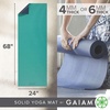 image:imageGaiam Yoga Mat Solid Color NonSlip 6mm  DualColor Reversible  Sticky NonSlip Surface  68L x 24W  Yoga Pilates amp Floor WorkoutsVibrant Viridian