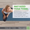 image:imageGaiam Yoga Mat Towel NonSlip Microfiber Black  MatSized Fit  QuickDry Microfiber  NonSlip Silicone Bottom  Machine Washable  Hot Yoga amp Pilates  68x24Mulberry
