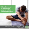 image:imageGaiam Yoga Mat Towel NonSlip Microfiber Black  MatSized Fit  QuickDry Microfiber  NonSlip Silicone Bottom  Machine Washable  Hot Yoga amp Pilates  68x24Heron Lilac