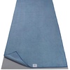 image:imageGaiam Yoga Mat Towel NonSlip Microfiber Black  MatSized Fit  QuickDry Microfiber  NonSlip Silicone Bottom  Machine Washable  Hot Yoga amp Pilates  68x24Blue Shadow