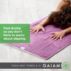 image:imageGaiam Yoga Mat Towel NonSlip Microfiber Black  MatSized Fit  QuickDry Microfiber  NonSlip Silicone Bottom  Machine Washable  Hot Yoga amp Pilates  68x24Heron Lilac