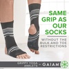 image:imageGaiam Yoga Sock Anklets  Grippy Leg Warmer Ankle Socks for Yoga Barre Pilates Dance AerobicsSmokey Grey