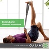 image:imageGaiam Yoga Strap Premium Athletic Stretch Band with Adjustable Metal DRing Buckle Loop  Exercise amp Fitness Stretching for Yoga Pilates Physical Therapy Dance Gym WorkoutsPurple
