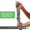 image:imageGaiam Yoga Strap Premium Athletic Stretch Band with Adjustable Metal DRing Buckle Loop  Exercise amp Fitness Stretching for Yoga Pilates Physical Therapy Dance Gym WorkoutsBlack