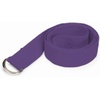 image:imageGaiam Yoga Strap Premium Athletic Stretch Band with Adjustable Metal DRing Buckle Loop  Exercise amp Fitness Stretching for Yoga Pilates Physical Therapy Dance Gym WorkoutsPurple