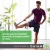 image:imageGaiam Yoga Strap Premium Athletic Stretch Band with Adjustable Metal DRing Buckle Loop  Exercise amp Fitness Stretching for Yoga Pilates Physical Therapy Dance Gym WorkoutsPurple