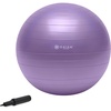 image:imageGaiam Balance Ball Kit AntiBurst Stability Ball with Pump  55cm AntiBurst Ball  Textured Grip Surface  Air Pump Included  Core amp Stability Training  Home UsePurple