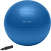 image:imageGaiam Balance Ball Kit AntiBurst Stability Ball with Pump  55cm AntiBurst Ball  Textured Grip Surface  Air Pump Included  Core amp Stability Training  Home UseBlue
