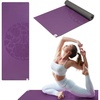 image:imageGaiam DryGrip Yoga Mat NonSlip Hot Yoga  Sweatresistant drygrip surface stays nonslip even in hot yoga Cushioned support for floor workoutsPurple