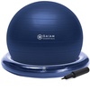 image:imageGaiam Essentials Balance Ball amp Base Kit Yoga Ball Chair Exercise Ball with Inflatable Ring Base for Home or Office Desk Includes Air PumpNavy